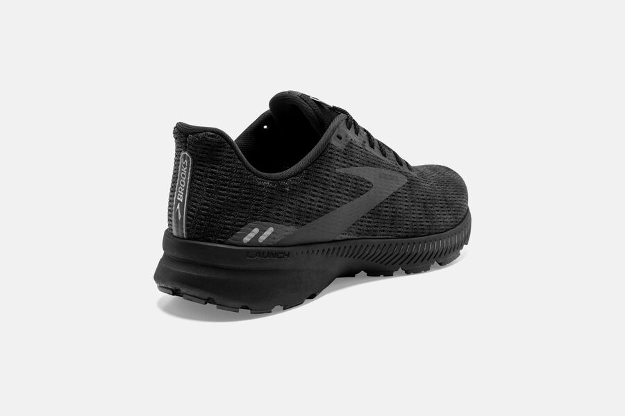 Launch 8 Road Brooks Running Shoes NZ Mens - Black - PIDSYG-480